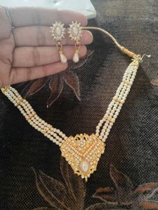 Pearl &amp; Stone Jewelry Set