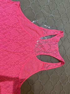 PINK Racerback Tank Top - Size M- US