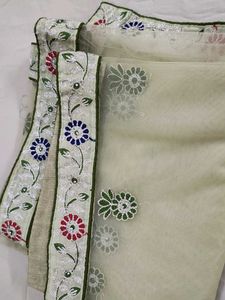 Light Green Lehenga With Beautiful Embroidery