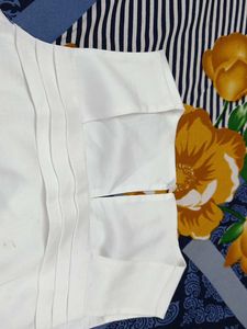 White Sleeveless Top