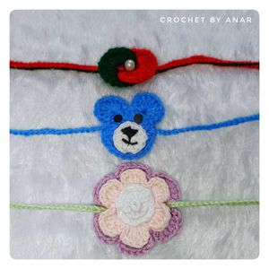 Crochet Handmade Rakhi 💫✨❤️ pack Of 3 ❤️