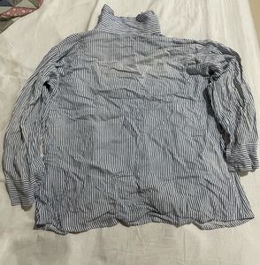 Striped Button-Down Shirt🎀🤍