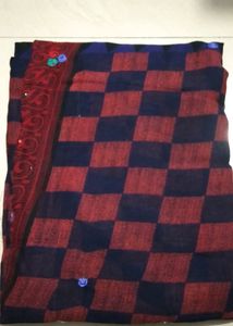 New Saree Printed (Blouse Attached Within The Saree).                   No Coins ❌No Swap❌Only Cash✅