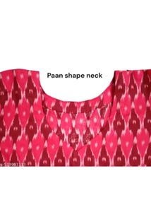 Pink Printed short Kurti ( small ) with scrunchies