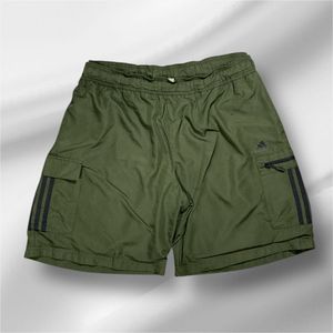 Adidas Olive Green Cargo Shorts