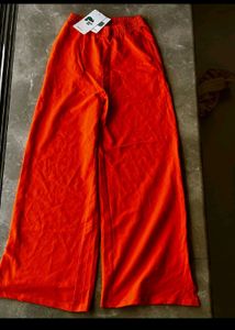 Orange Wide Leg Pants
