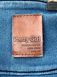 High-Waisted Denim Jeans