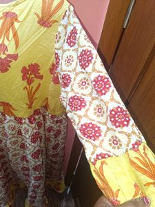 Xxl Floral Print Kurta