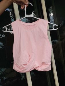 Pink Crop Top