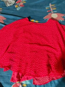 Red Polka Dot Top