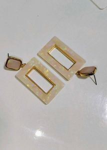 Drop Earrings Off White for Women & Girls