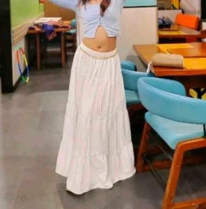 White Long Skirt