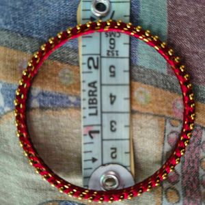 Golden-Maroon Bangles