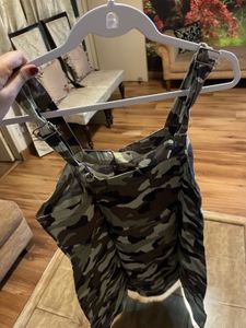 Military print dress