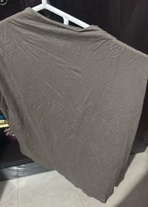 Brown Top with Ruched feature