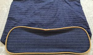 Striped Blue Denim Bag for a smart look