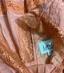 Label Ritu Kumar Peach Dress (BRAND NEW)
