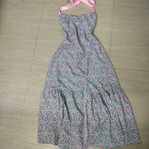 floral sleeveless dress