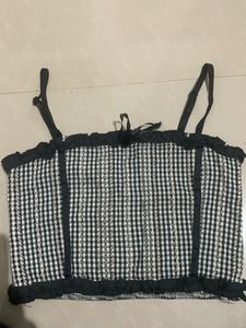 Checkered Crop Top