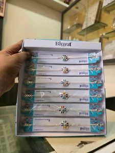 SILVER PLATED RAKHI 📿✨ #Rakhi #Silver #Jewelry