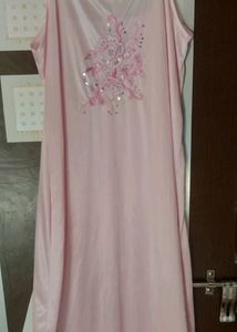 Embroidred 2 Pcs Night Dress