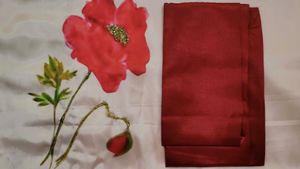 Floral Print Pink satin Saree