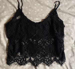 Black Lace Cami Top
