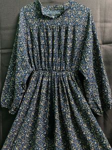 multicolor midi dress