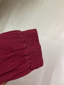 Maroon co-ord nightdress set