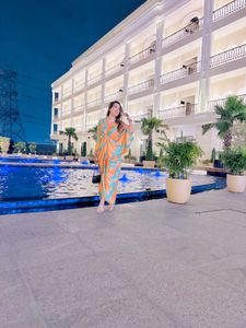 Orange beautiful kaftan