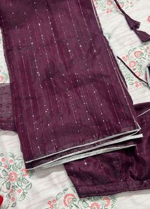 Purple Wine Color Lehenga