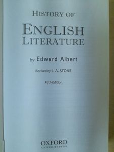 History Of English Literature- Albert Edward