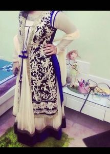 4pc Anarkali With Shrug