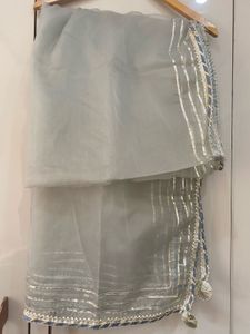 Sky Blue Anarkali Gotapatti suit Set