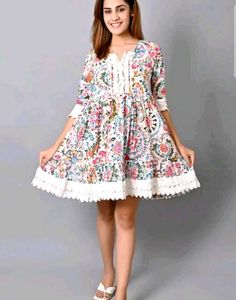 Floral Print Mini Dress
