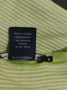Ralph Lauren Sports Polo Logo T-Shirt Cap Sleeve