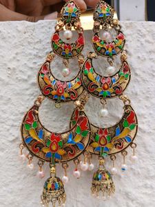 Colorful Jhumka Earrings