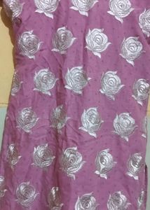 Pink Rose Design Kurti - Offer Sale