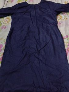 Elegant Navy Blue Kurta with Pant