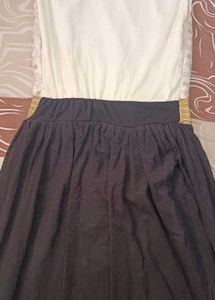 Fairwell Gown White And Black