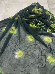 Green Printed Dupatta