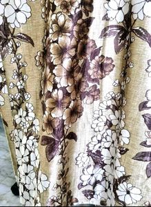 Floral Satin Curtain