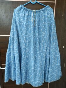 Floral Blue Skirt