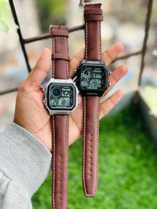 CASIO PREMIUM QUALITY MENS LEATHER WATCH @SALE