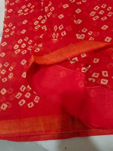 Pretty Orange Saree Hardly Used