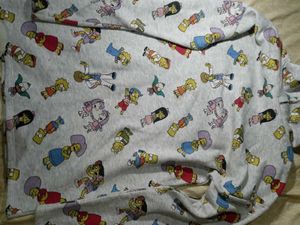 Simpsons Character Print long hoodie