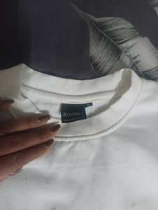 Hand-painted White Sweatshirt