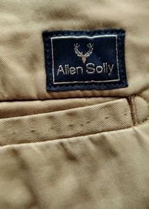Beige Casual Pants