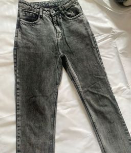 Black And Greyish Denim