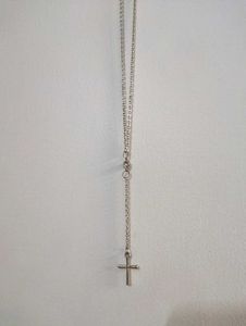 Tarnish Free Cross Pendant Chain Necklace